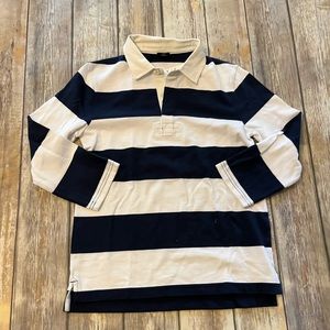 J. Crew Rugby Striped Shirt Women’s Size XS Blue/White Style# L2510